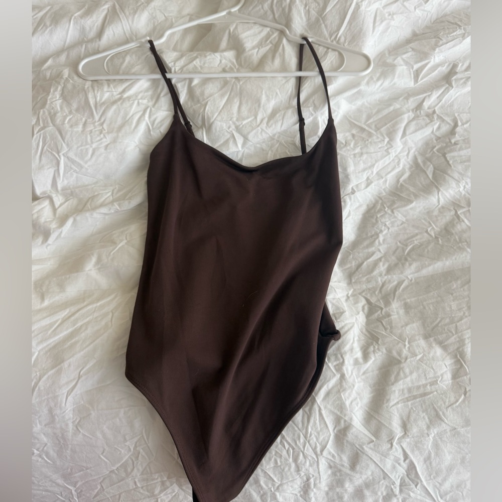 Aritzia Original Contour Cami Bodysuit-Brown